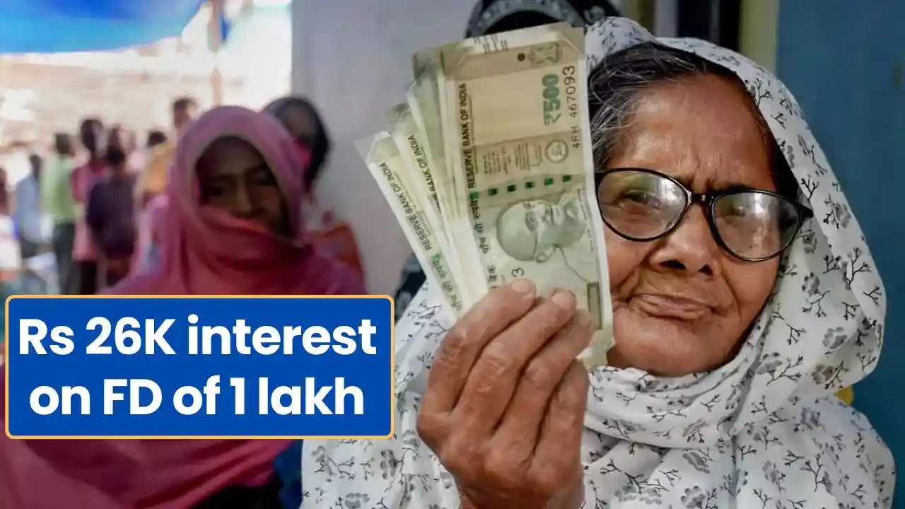 Rs 26K interest on FD of 1 lakh